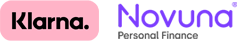 Finance options Klarna and Novuna