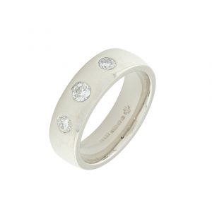 Platinum 0.65ct Diamond Wedding Band