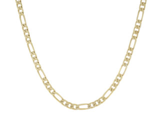 9ct Yellow Gold Figaro Chain 18" 5mm
