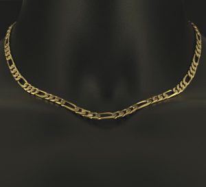 9ct Yellow Gold Figaro Chain 18″ 5mm