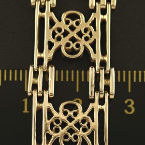 9ct Rose Gold Gate Bracelet &#038; T-bar 7.5&#8243; 16mm