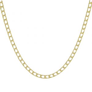 9ct Yellow Gold Curb Chain 18&#8243; 4mm