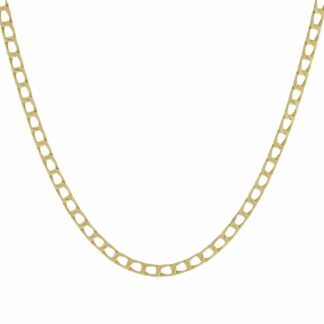 9ct Yellow Gold Curb Chain 18" 4mm