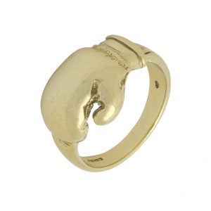 9ct Yellow Gold Boxing Glove Ring