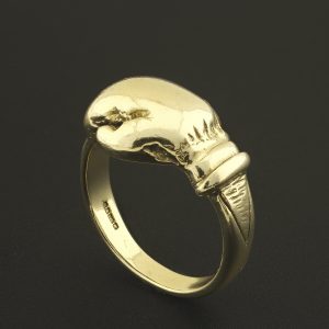 9ct Yellow Gold Boxing Glove Ring