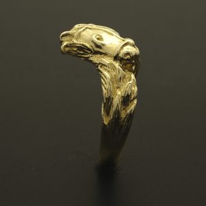 9ct Yellow Gold Horse Head Ring