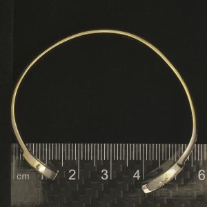 9ct Yellow Gold Gemstone Children&#8217;s Spanner Bangle