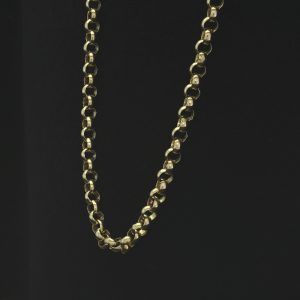9ct Yellow Gold Belcher Chain 36&#8243; 4mm