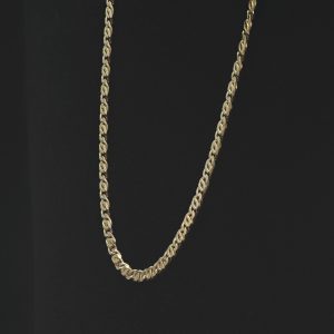 9ct Rose Gold Fancy Link Chain 24.25″ 3mm