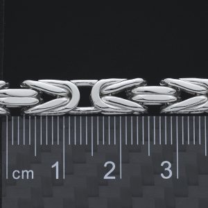 9ct White Gold King Chain 28&#8243; 6mm