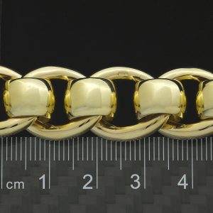 9ct Yellow Gold Rollerball Bracelet 8.25″ 17mm