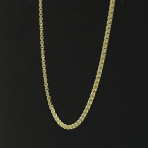 18ct Yellow Gold Fancy Chain 24″ 2mm