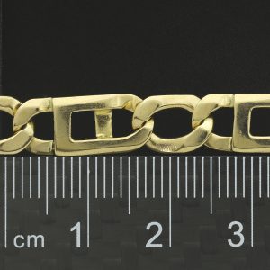 9ct Yellow Gold Marina Curb Bracelet 9″ 7.5mm