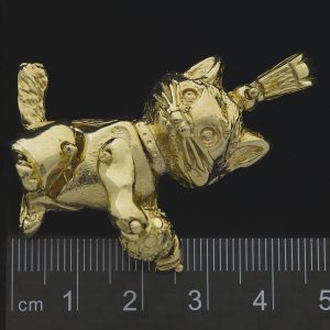 9ct Yellow Gold Cat Pendant