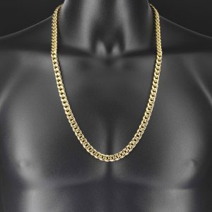 9ct Rose Gold Curb Chain 28&#8243; 8.5mm