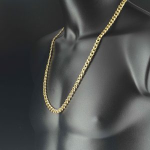 9ct Rose Gold Curb Chain 28&#8243; 8.5mm