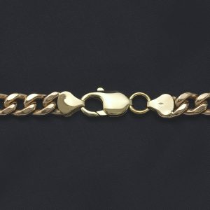 9ct Rose Gold Curb Chain 28&#8243; 8.5mm