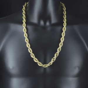 18ct Yellow Gold Rope Chain 28″ 11.5mm