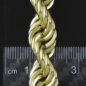 18ct Yellow Gold Rope Chain 28″ 11.5mm
