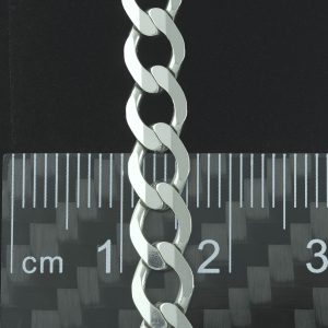 9ct White Gold Curb Chain 18&#8243; 5.5mm