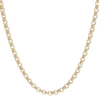9ct Rose Gold Belcher Chain 22" 3mm
