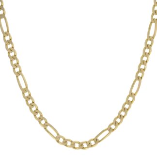 9ct Yellow Gold Figaro Chain 18.5" 3.5mm