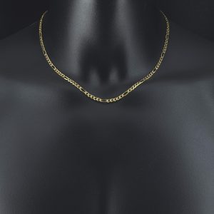 9ct Yellow Gold Figaro Chain 18.5″ 3.5mm
