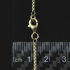 9ct Yellow Gold Box Chain 28.25&#8243; 1mm