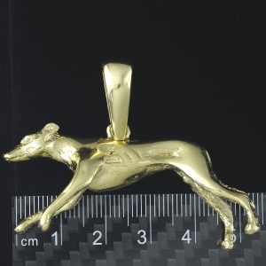 9ct Yellow Gold Greyhound Pendant