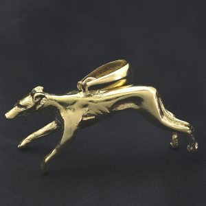 9ct Yellow Gold Greyhound Pendant
