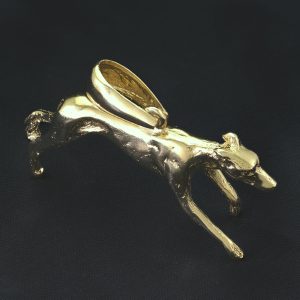 9ct Yellow Gold Greyhound Pendant