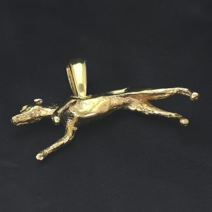 9ct Yellow Gold Greyhound Pendant