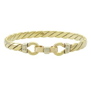 9ct Yellow Gold Double Loop Bangle