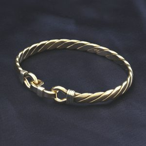9ct Yellow Gold Double Loop Bangle