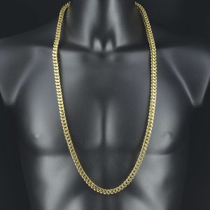 9ct Yellow Gold Franco Chain 36.5&#8243; 7.5mm