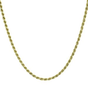 9ct Yellow Gold Rope Chain 24&#8243; 2mm