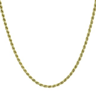 9ct Yellow Gold Rope Chain 24" 2mm