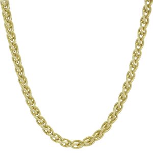 9ct Yellow Gold Spiga Chain 18&#8243; 4mm