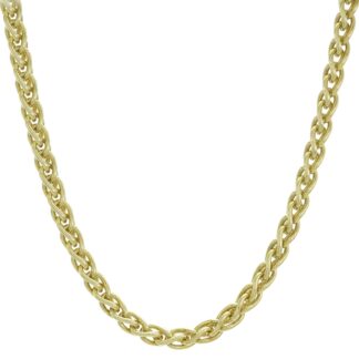 9ct Yellow Gold Spiga Chain 18" 4mm