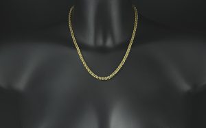 9ct Yellow Gold Spiga Chain 18″ 4mm