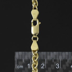 9ct Yellow Gold Spiga Chain 18″ 4mm