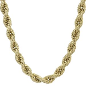 9ct Yellow Gold Rope Chain 30&#8243; 7mm