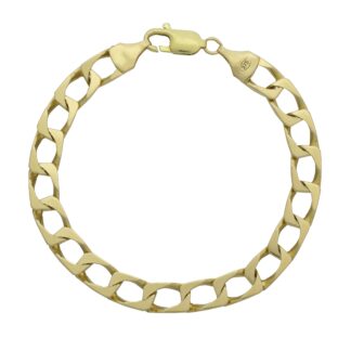 9ct Yellow Gold Curb Bracelet 8.5" 7.5mm