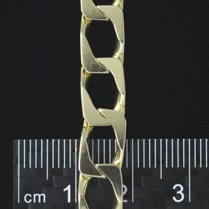 9ct Yellow Gold Curb Bracelet 8.5&#8243; 7.5mm
