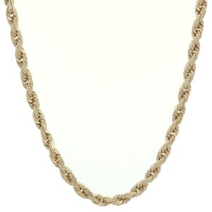 9ct Rose Gold Rope Chain 26.5&#8243; 3.5mm