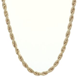 9ct Rose Gold Rope Chain 26.5" 3.5mm