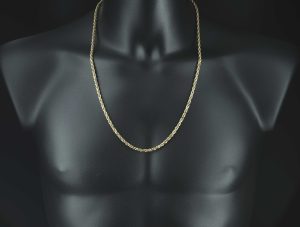 9ct Rose Gold Rope Chain 26.5&#8243; 3.5mm