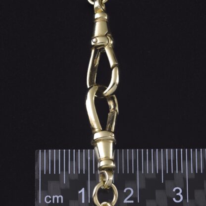 9ct Yellow Gold T-Bar Curb Chain 18.5" 4mm - Image 3