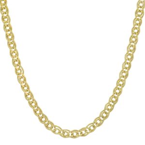 14ct Rose Gold Double Link Curb Chain 19.5&#8243; 3.5mm