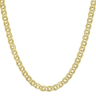 14ct Rose Gold Double Link Curb Chain 19.5" 3.5mm